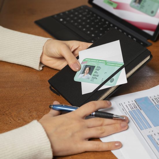 top-view-green-card-application